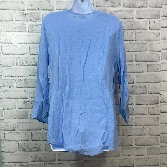Kim Rodgers Button Up Light Weight Blouse XL - Picture 4 of 9